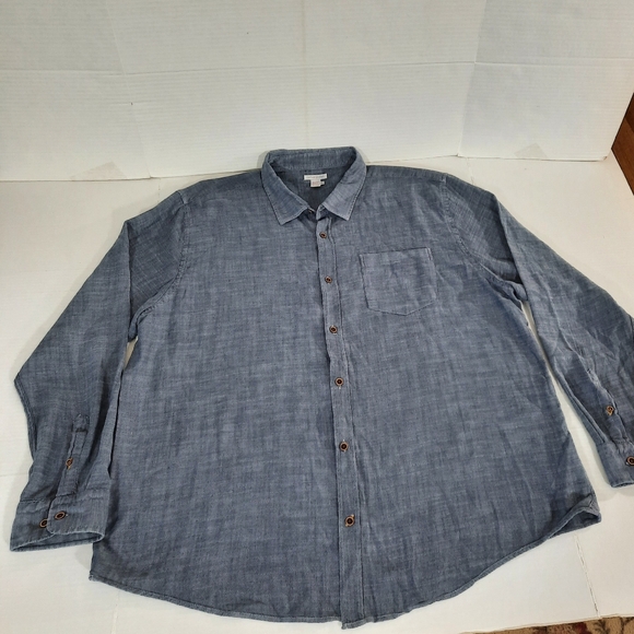 Carbon2Cobalt Chambray Long Sleeve Shirt - Picture 2 of 5